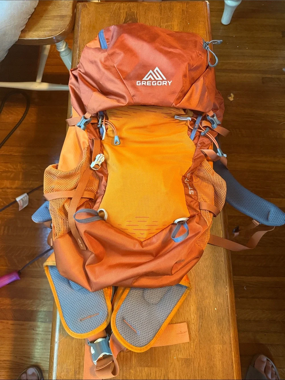 Gregory Orange and Rust Hiking Daypack